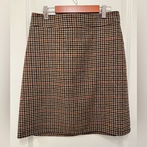 J Crew Fall Houndstooth Skirt